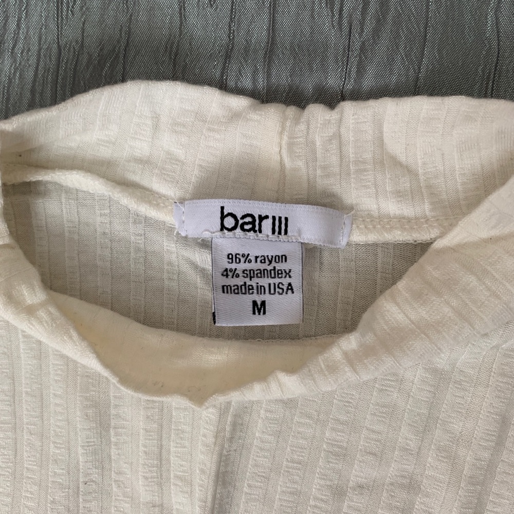 Bar III Mock-Neck Ribbed Tank - Picture 4 of 4